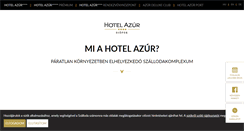 Desktop Screenshot of hotelazur.hu