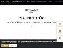 Tablet Screenshot of hotelazur.hu